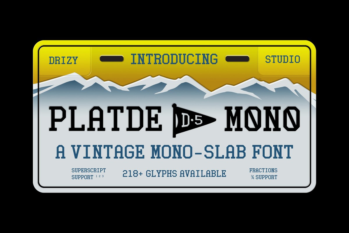 폰트 Platde Mono