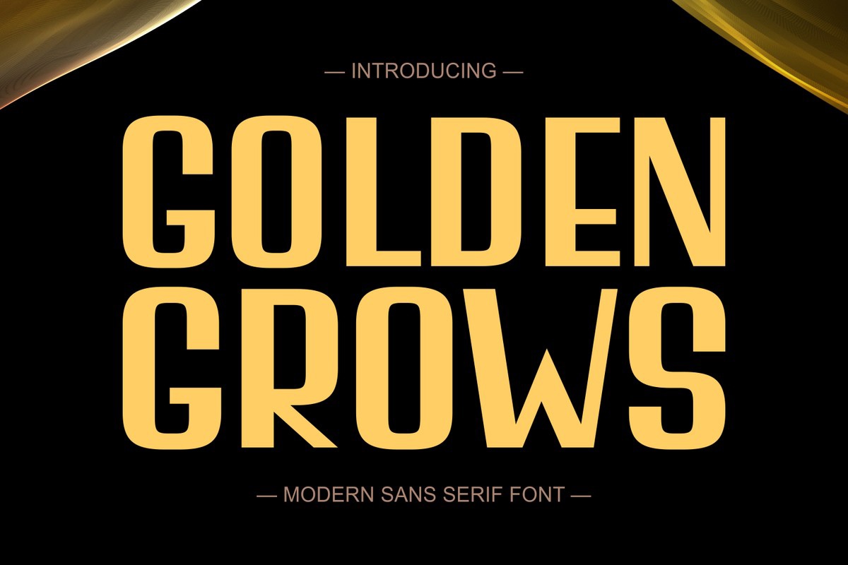 폰트 Golden Grows