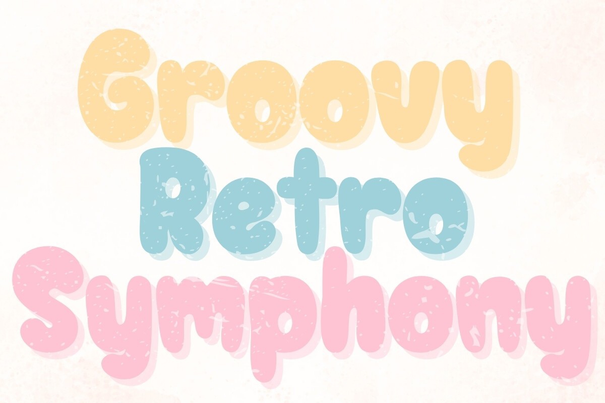 폰트 Groovy Retro Symphony