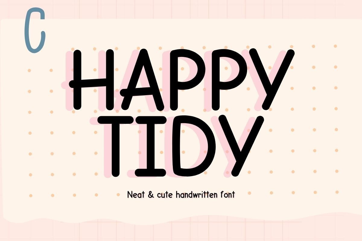 폰트 Happy Tidy