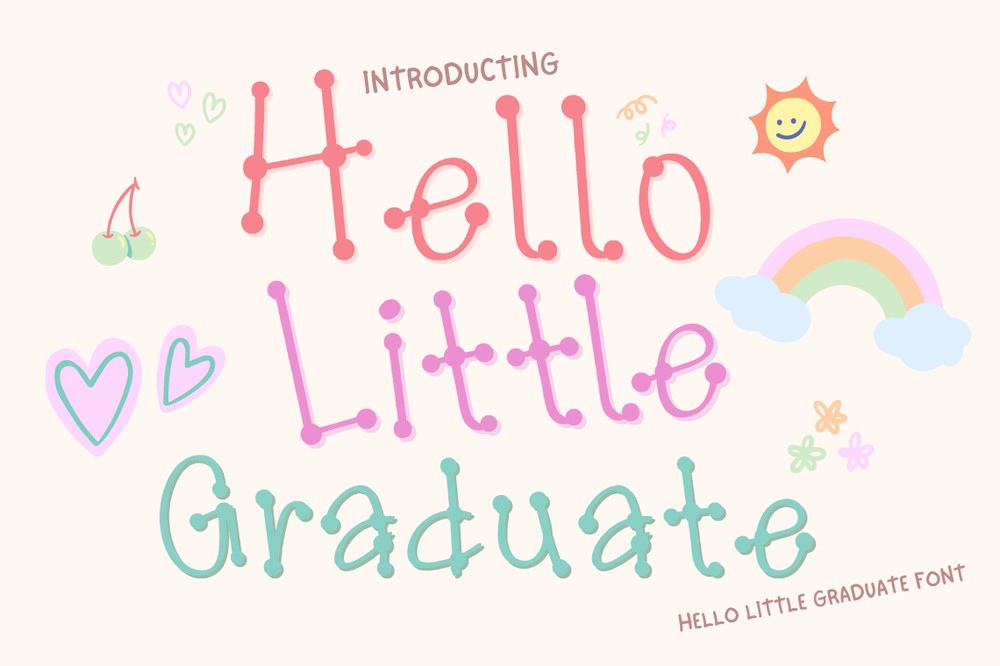 폰트 Hello Little Graduate