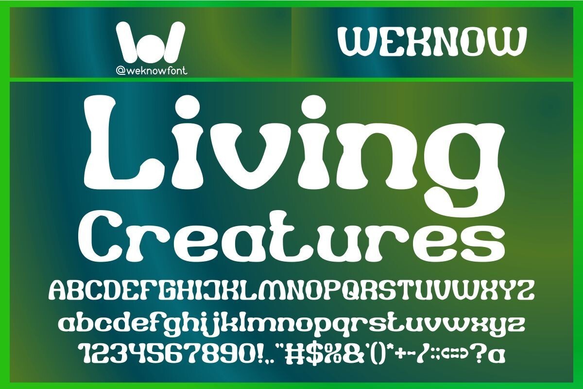 폰트 Living Creatures