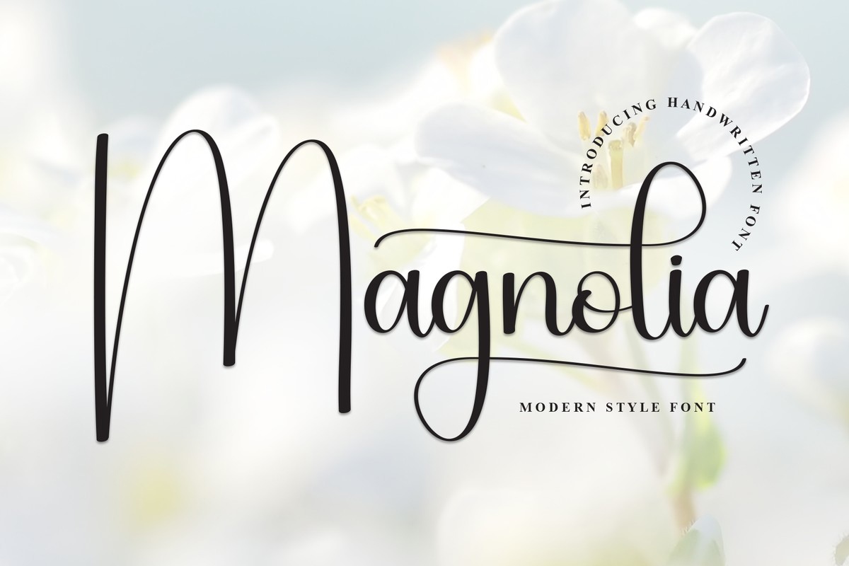 폰트 Magnoliа
