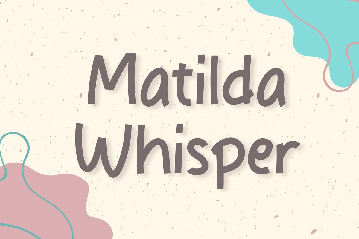 폰트 Matilda Whisper