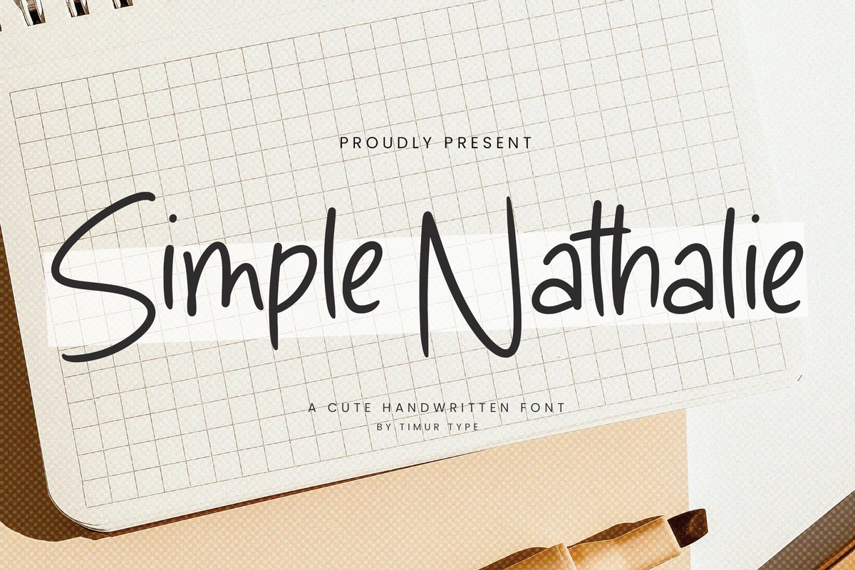 폰트 Simple Nathalie