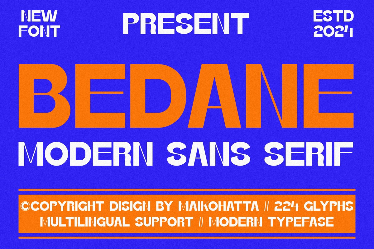 폰트 Bedane