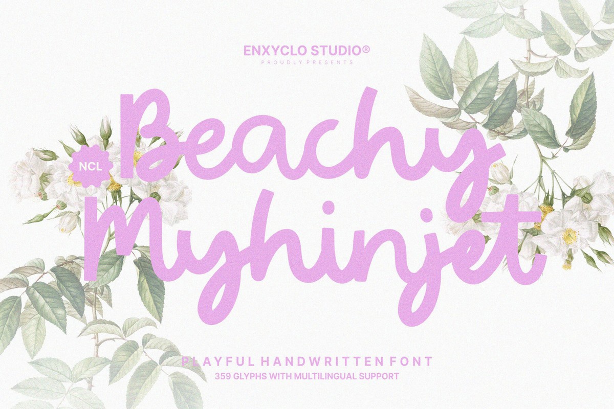 폰트 NCL Beachy Myhinjet