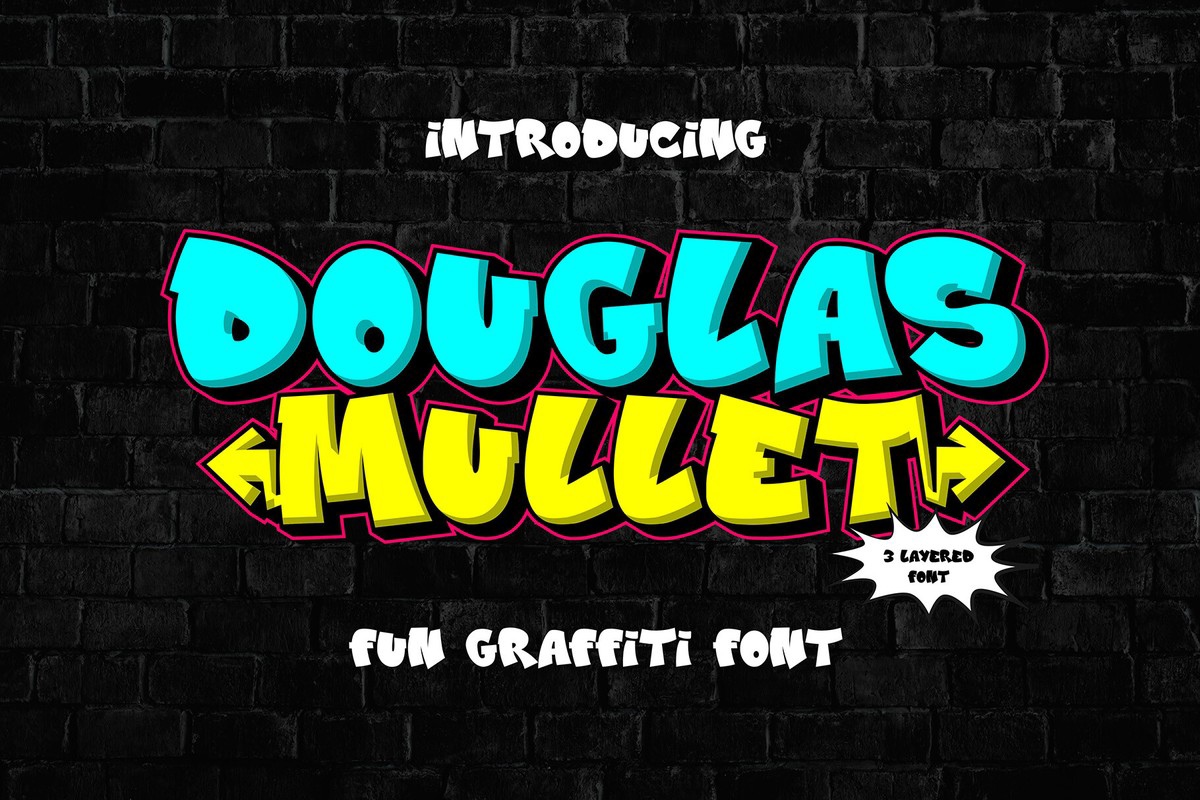 폰트 Douglas Mullet