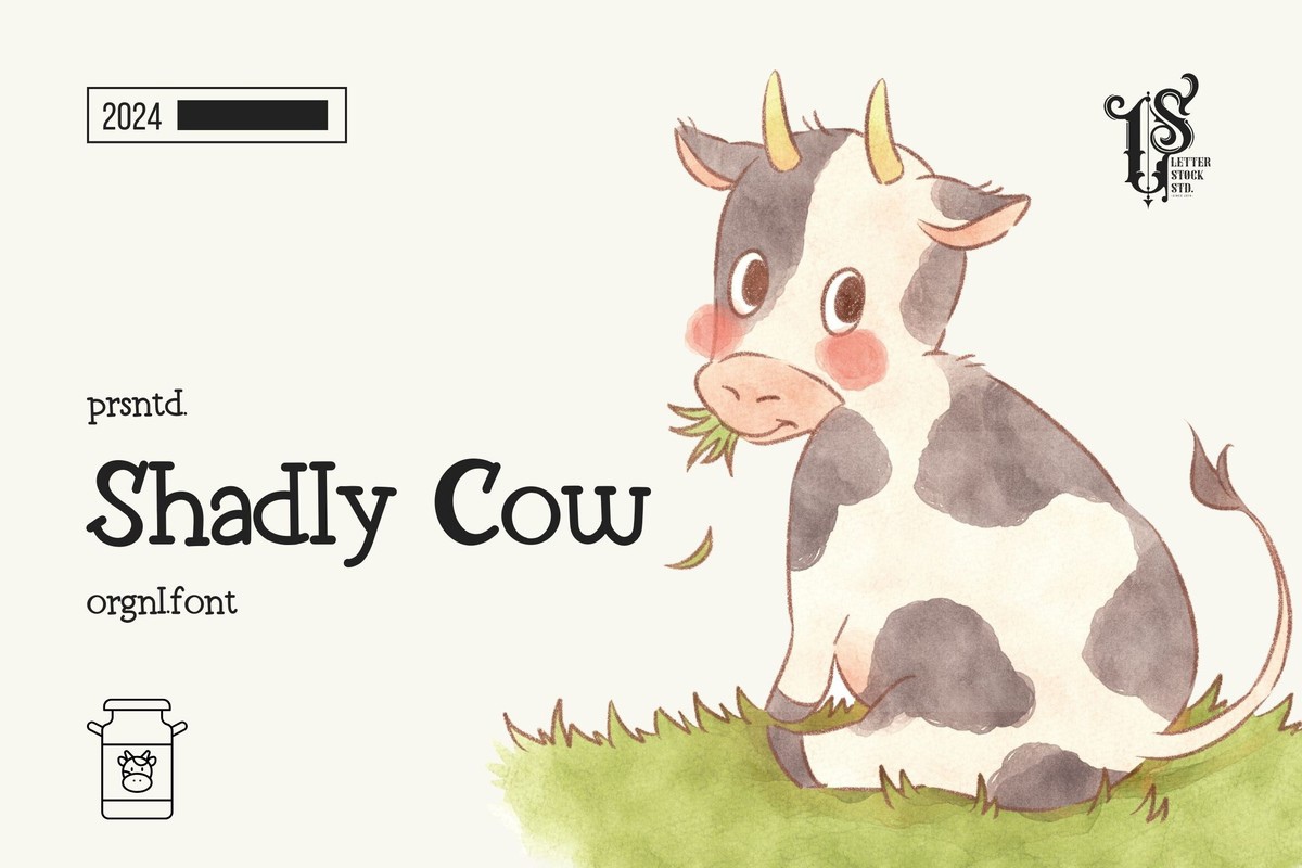 폰트 Shadly Cow