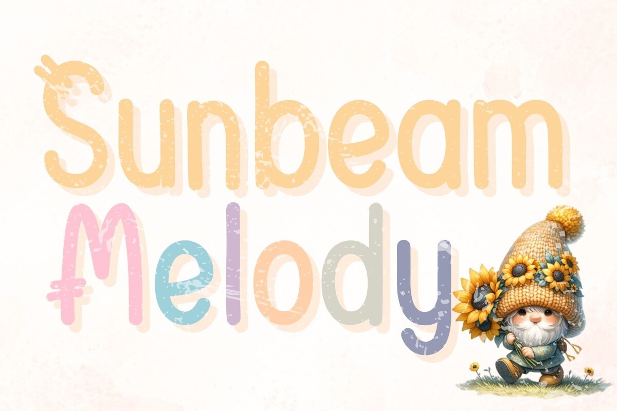 폰트 Sunbeam Melody