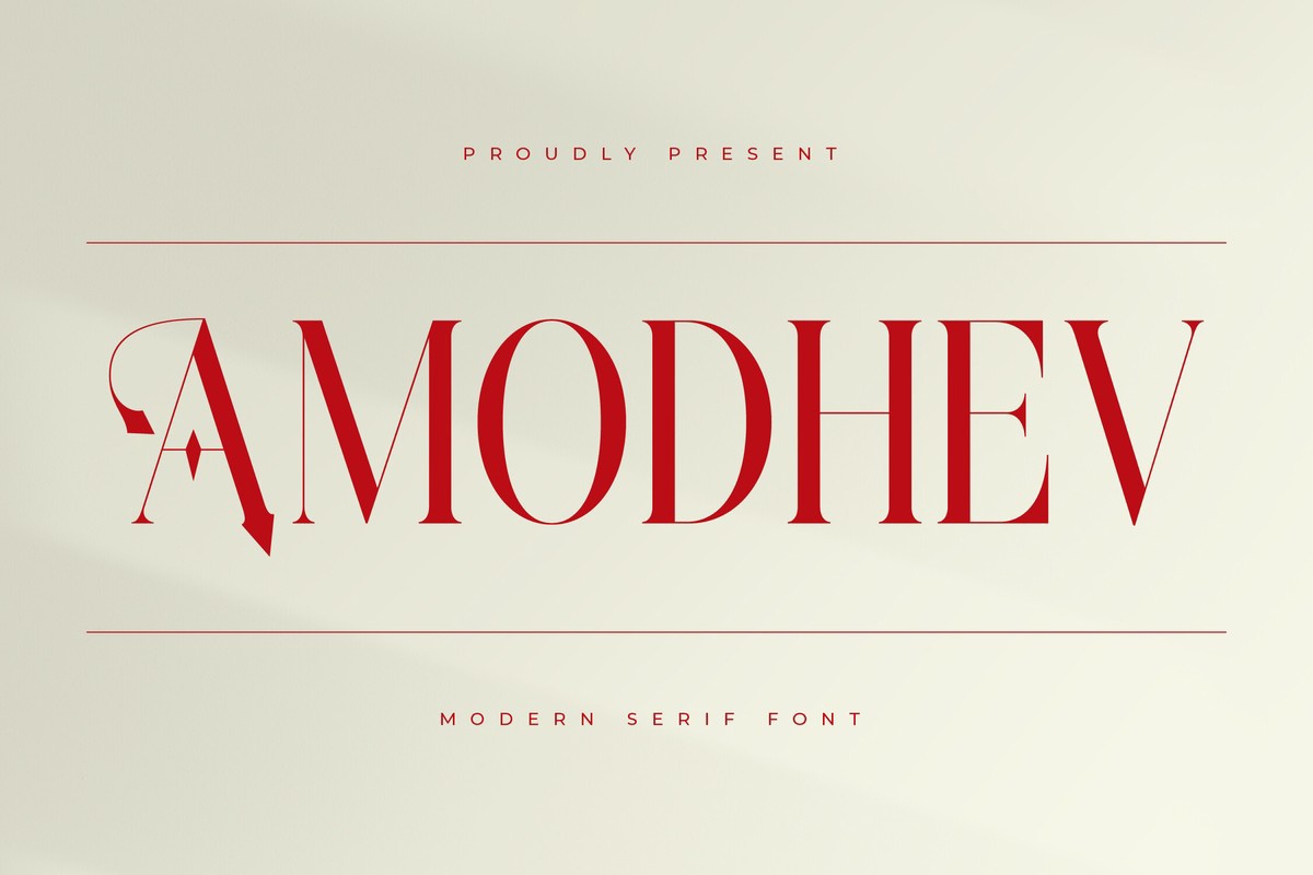 폰트 Amodhev