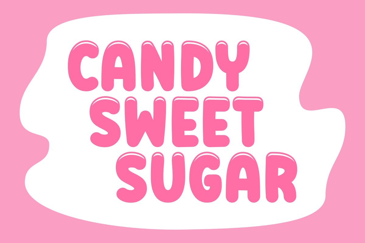 폰트 Candy Sweet Sugar