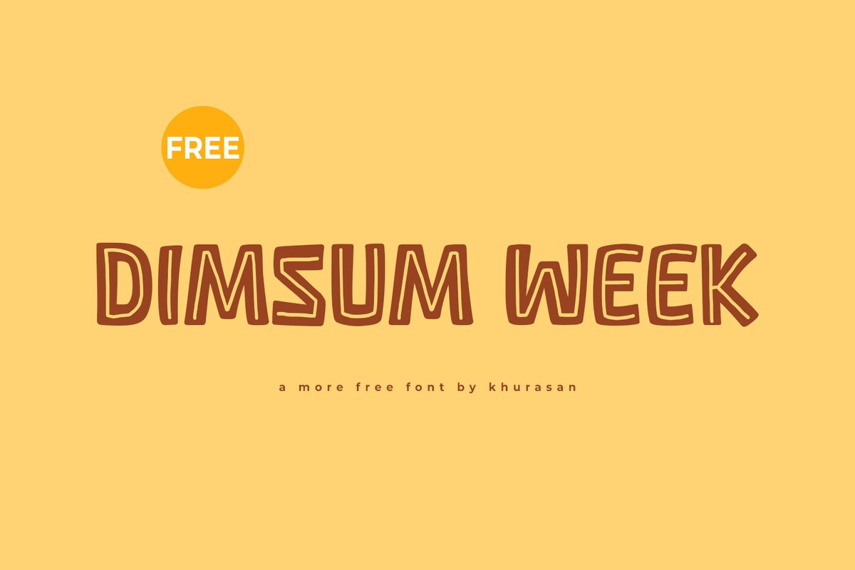 폰트 Dimsum Week