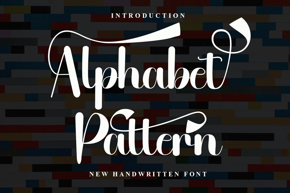 폰트 Alphabet Pattern