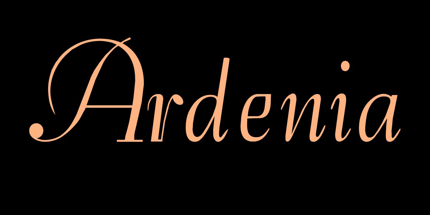 폰트 Ardenia