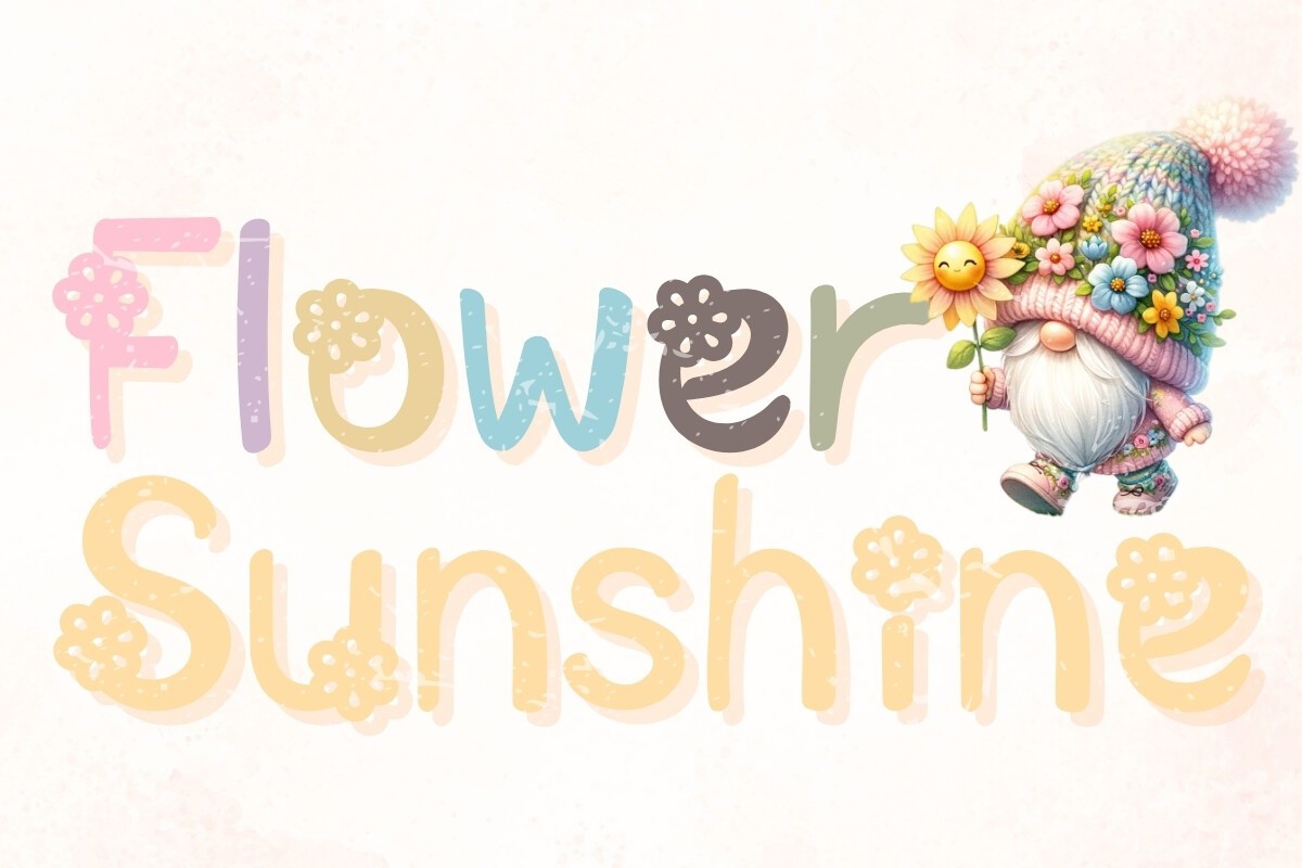 폰트 Flower Sunshine