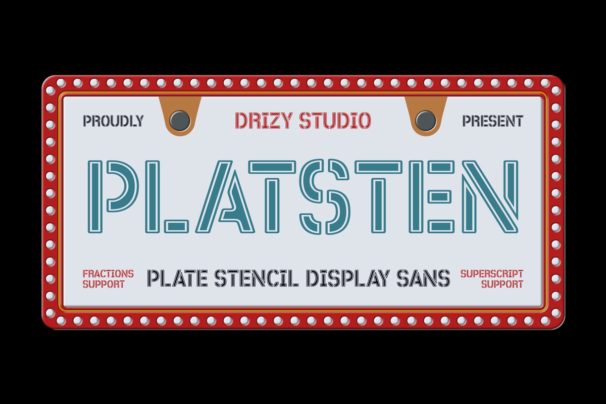 폰트 Platsten
