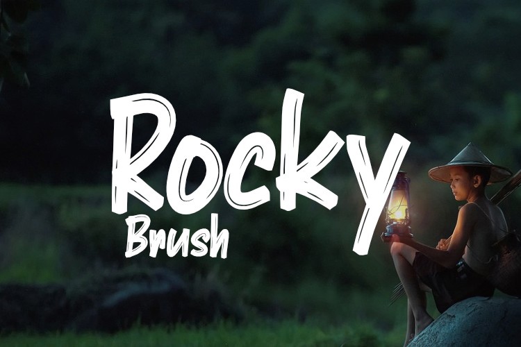 폰트 Rocky Brush