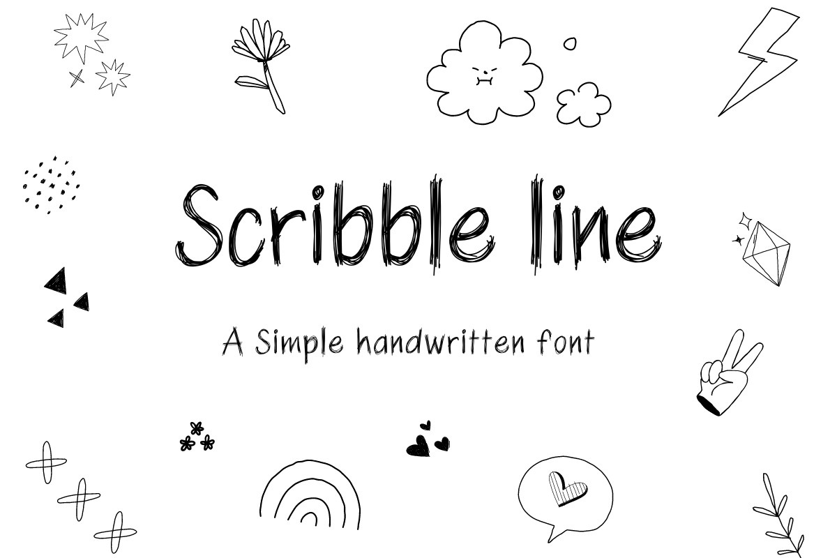 폰트 Scribble Line