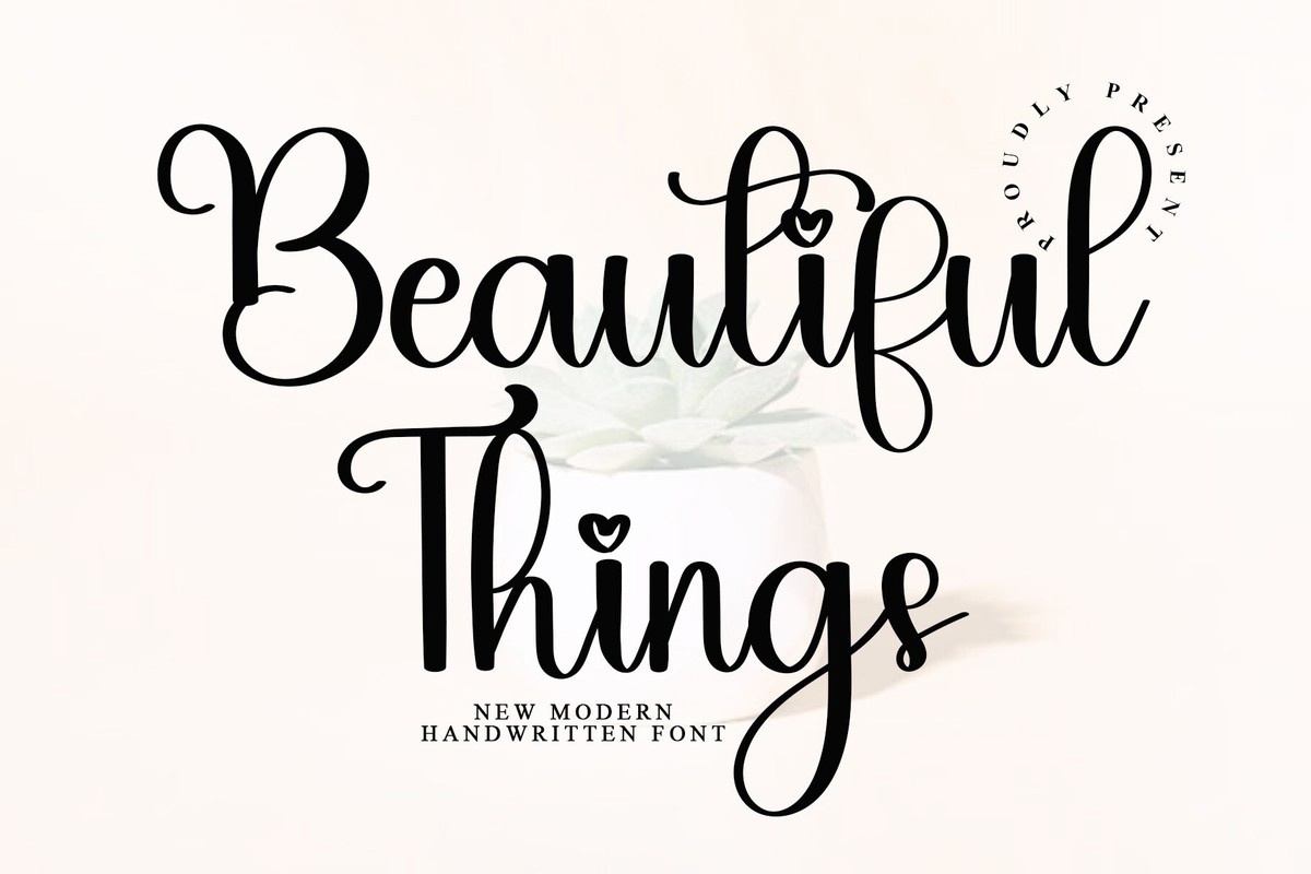 폰트 Beautiful Things