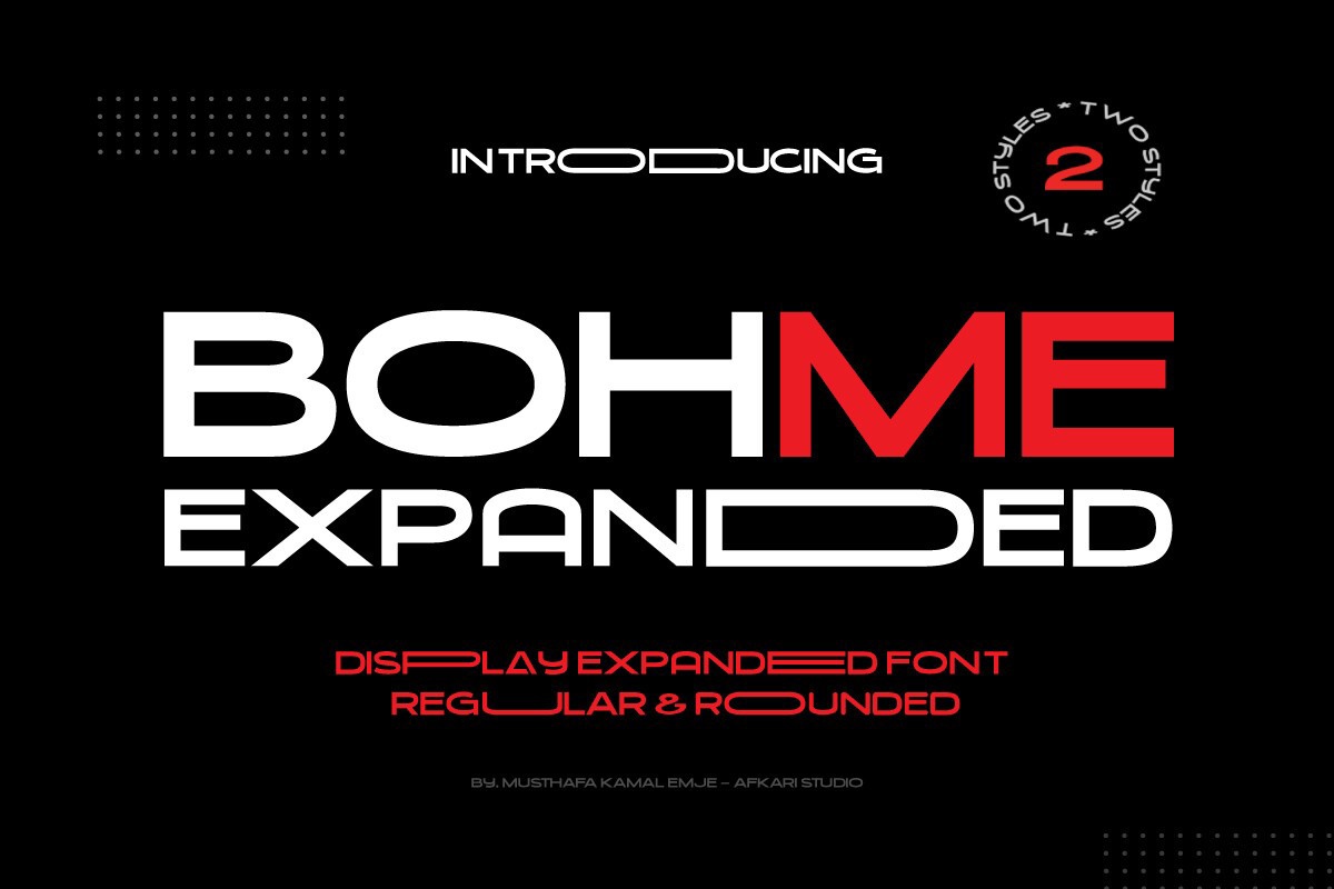 폰트 Bohme Expanded