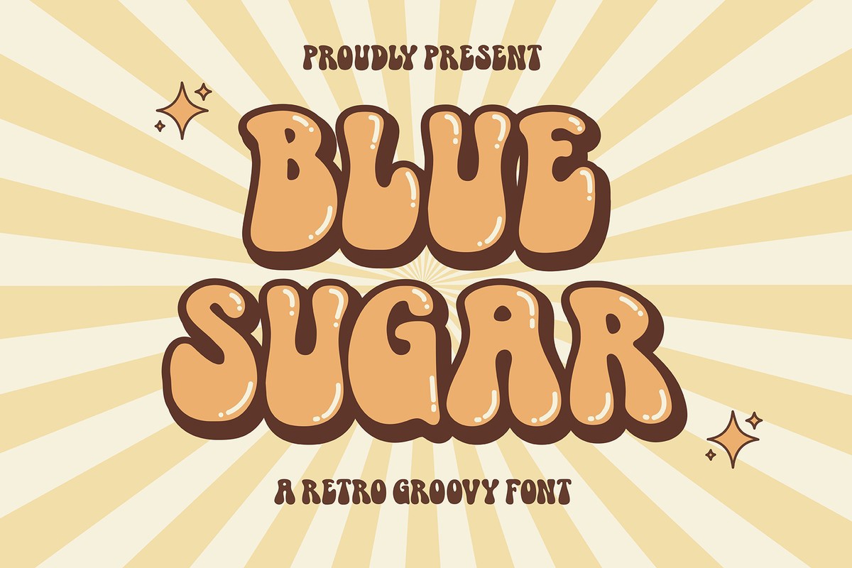 폰트 Blue Sugar Groovy