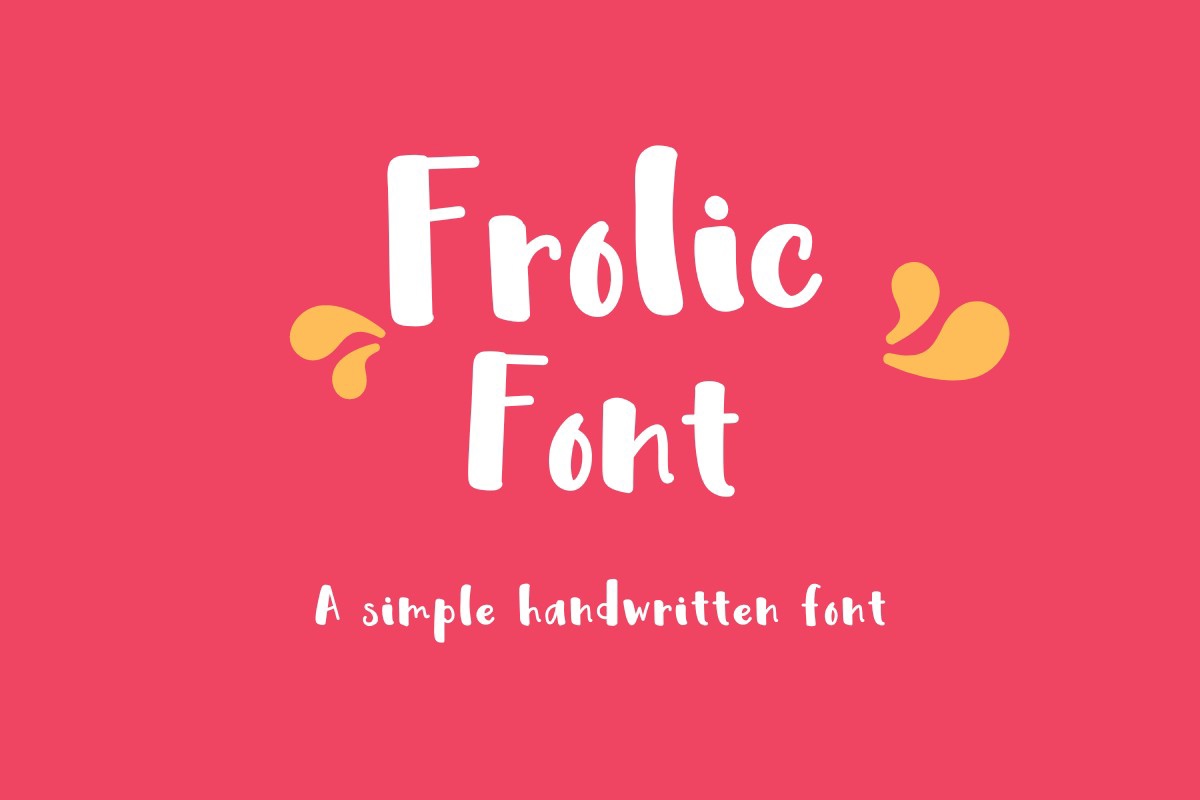 폰트 Frolic