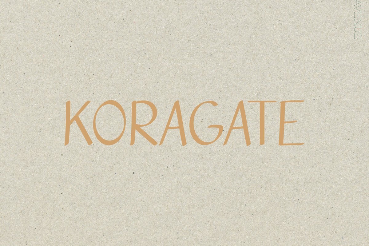폰트 Koragate