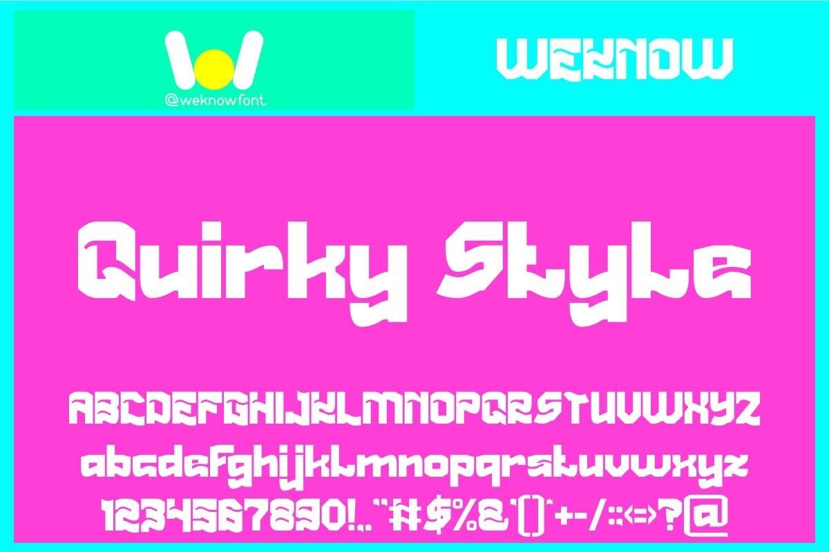 폰트 Quirky Style