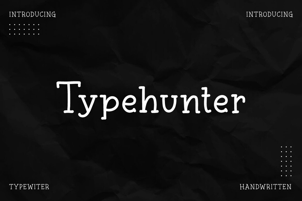 폰트 Typehunter