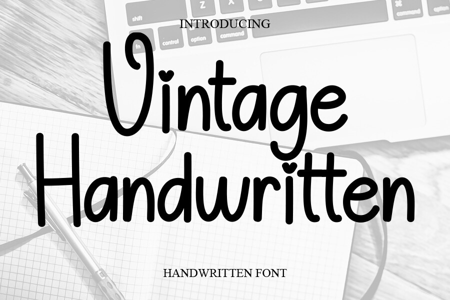 폰트 Vintage Handwritten
