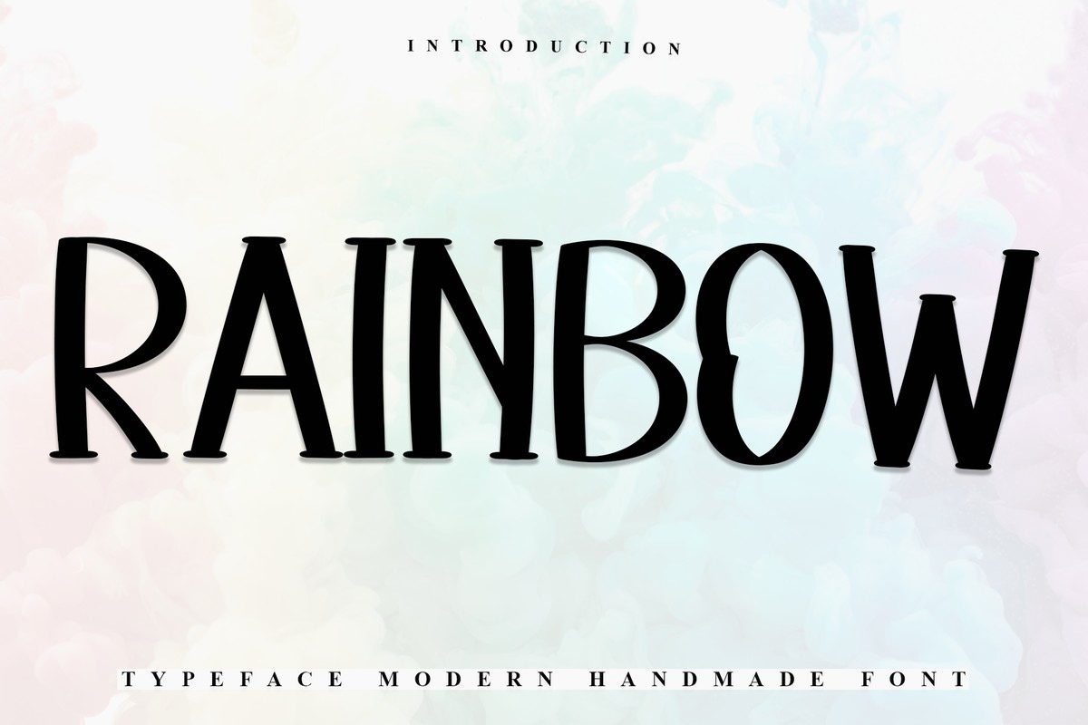 폰트 Rainbow