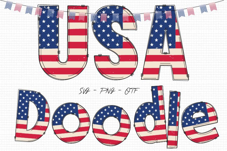 폰트 USA Doodle