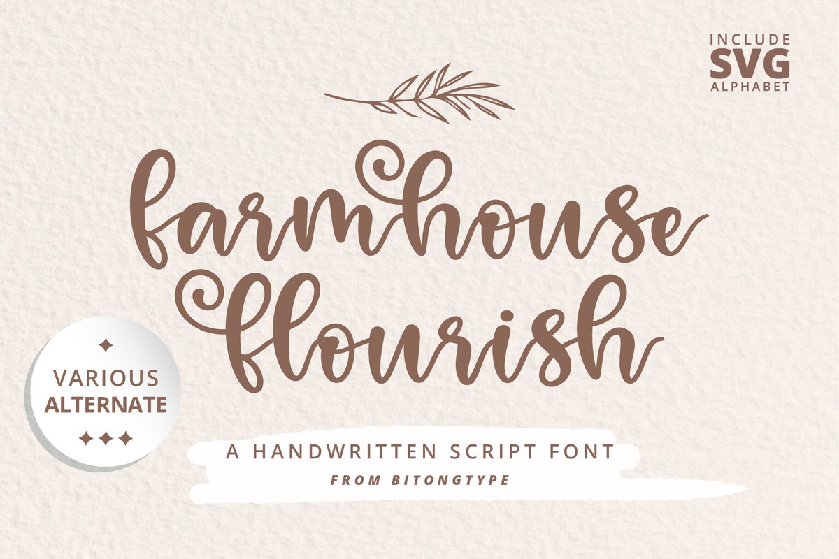 폰트 Farmhouse Flourish