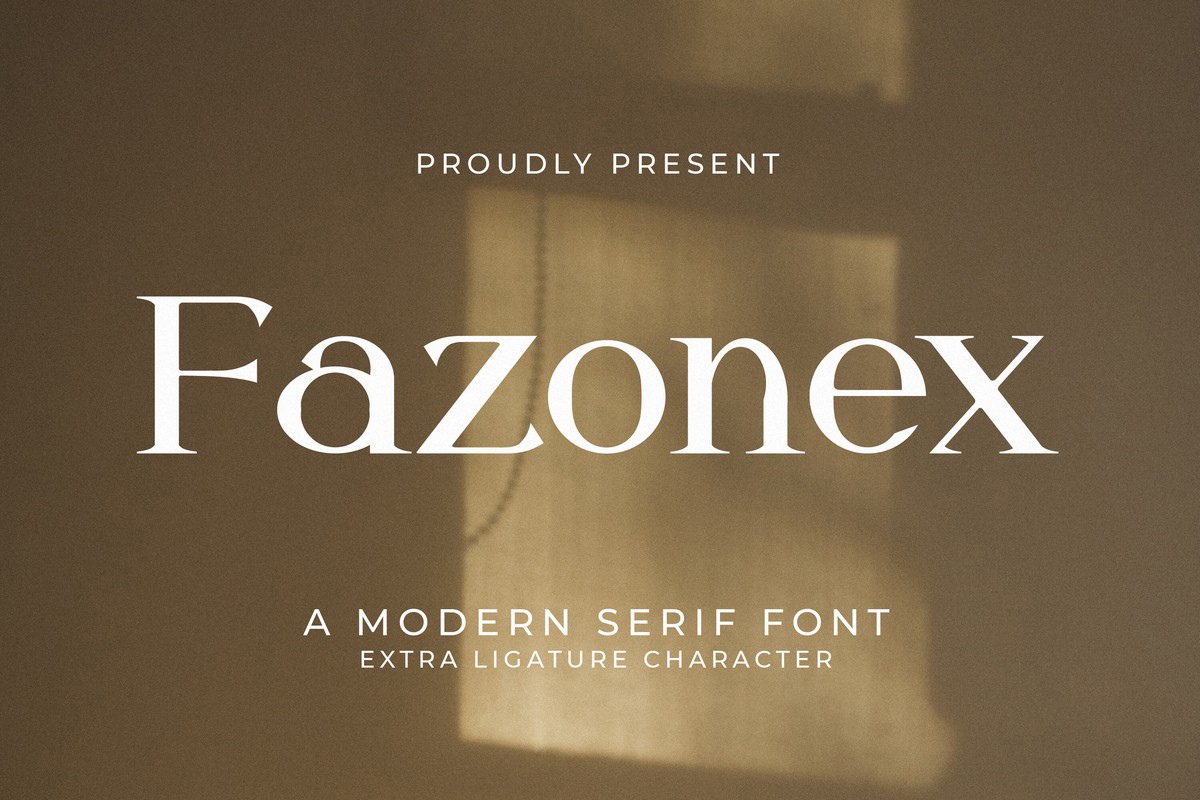 폰트 Fazonex