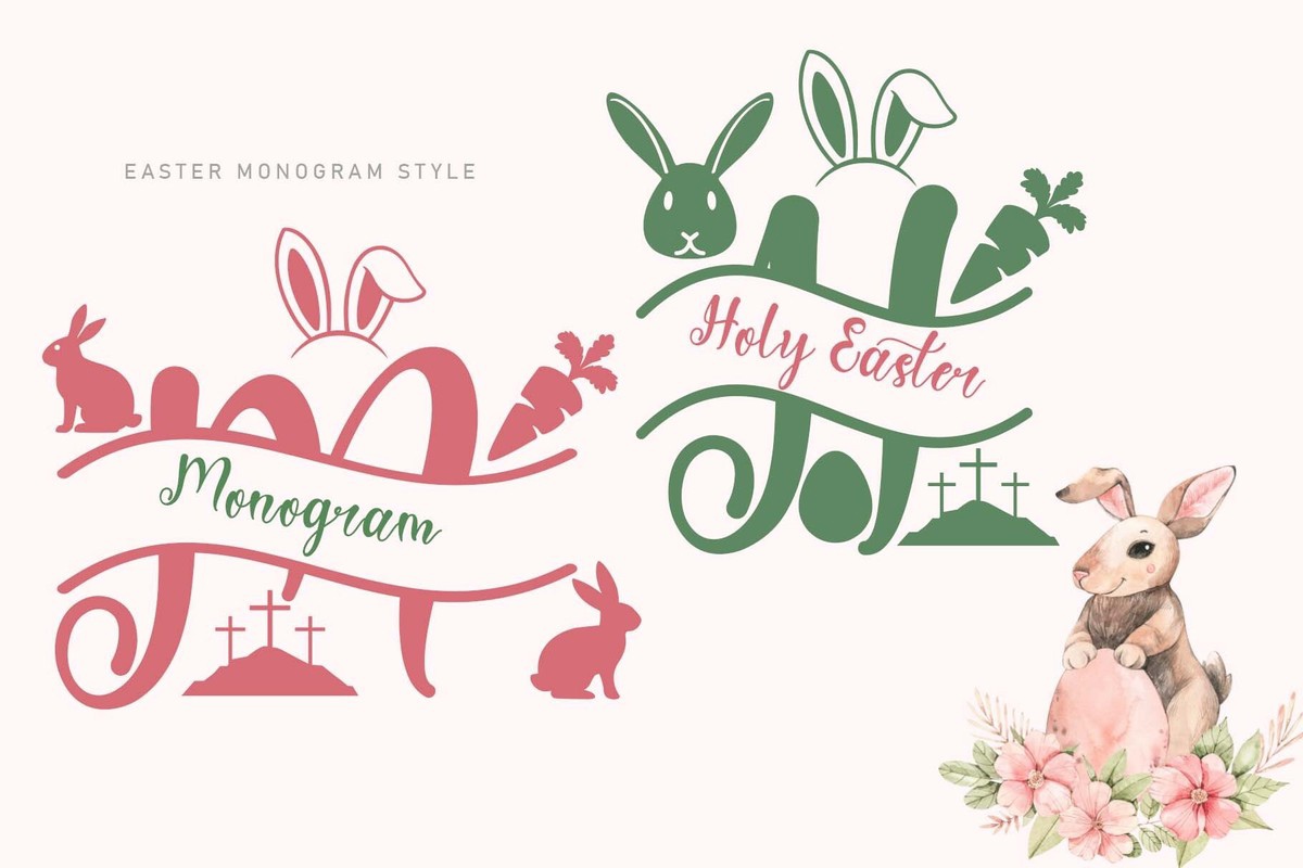 폰트 Holy Easter Monogram