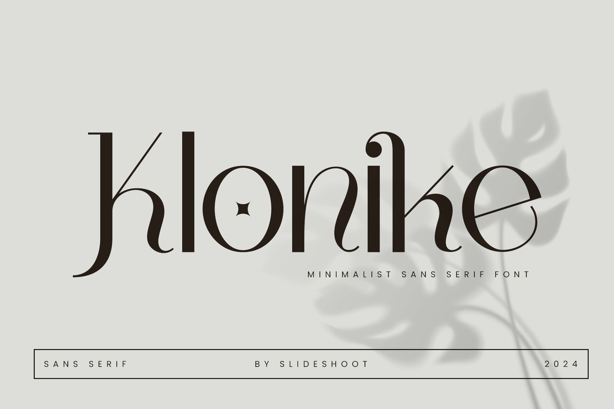 폰트 Klonike