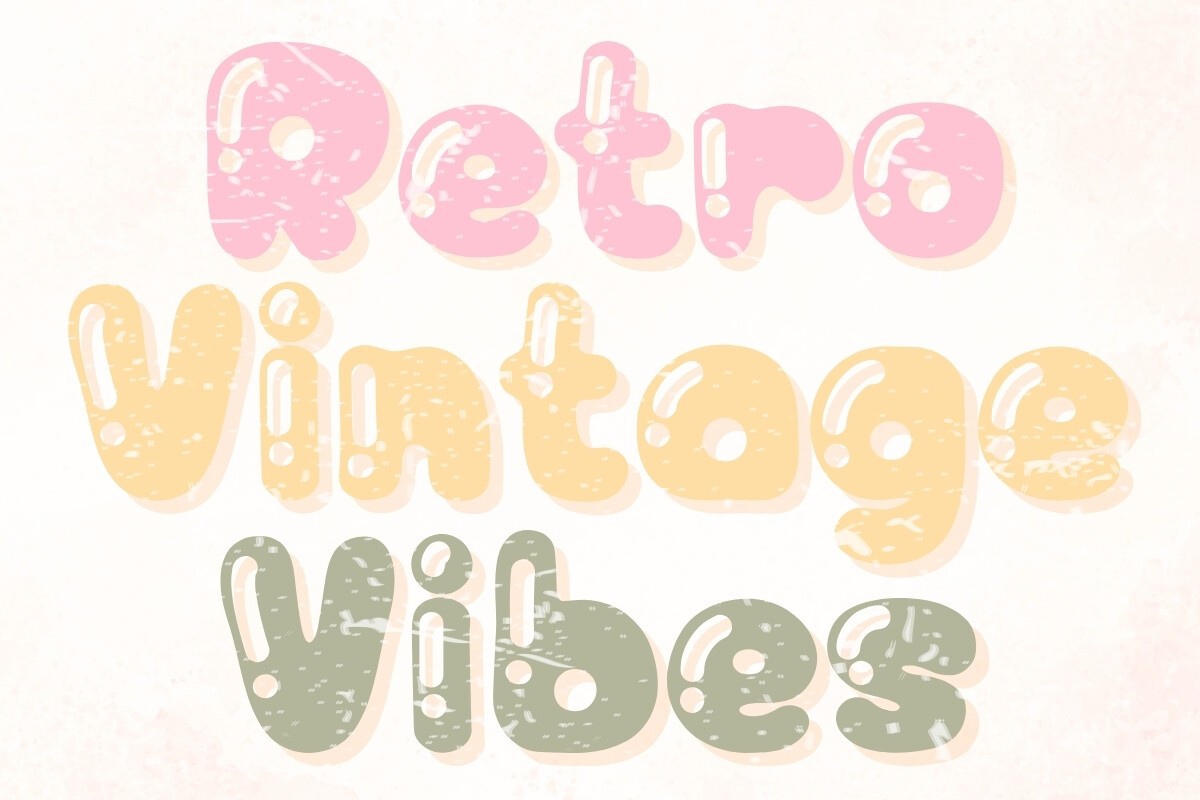 폰트 Retro Vintage Vibes