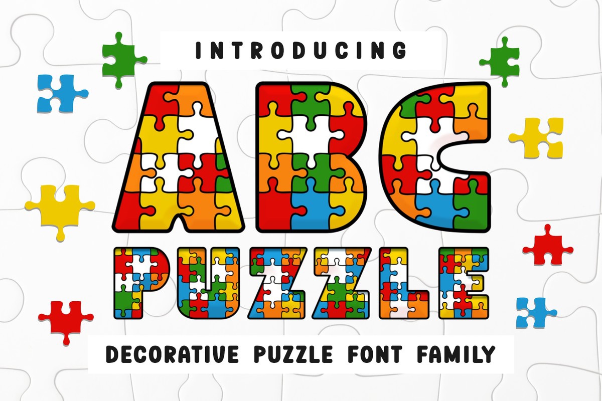 폰트 ABC Puzzle