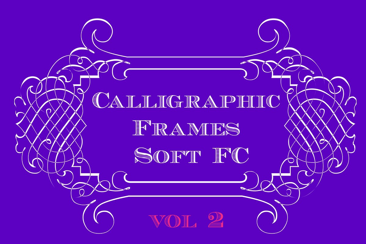 폰트 Calligrapic Frames Soft FC Pack