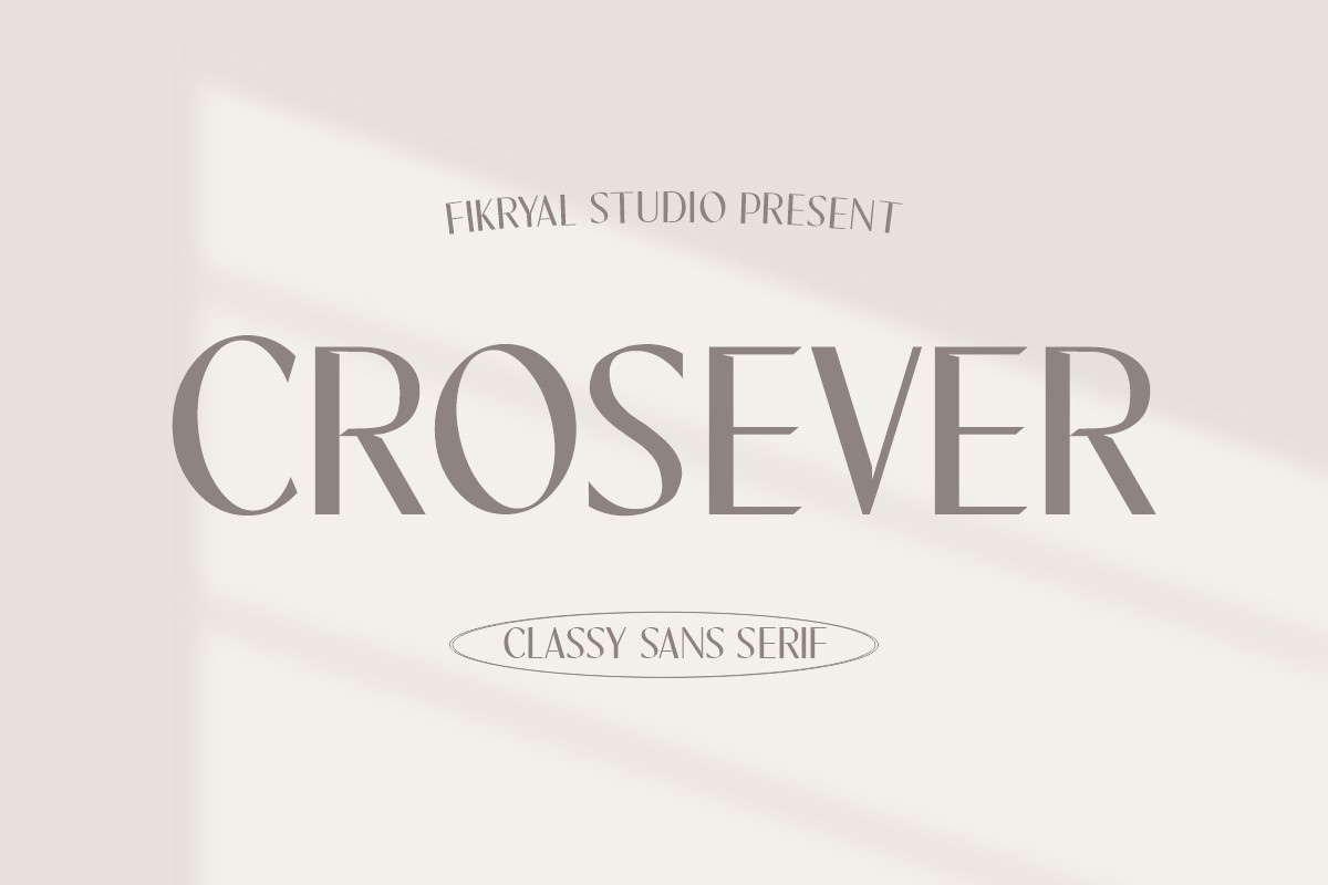 폰트 Crosever