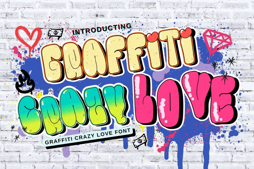 폰트 Graffiti Crazy Love