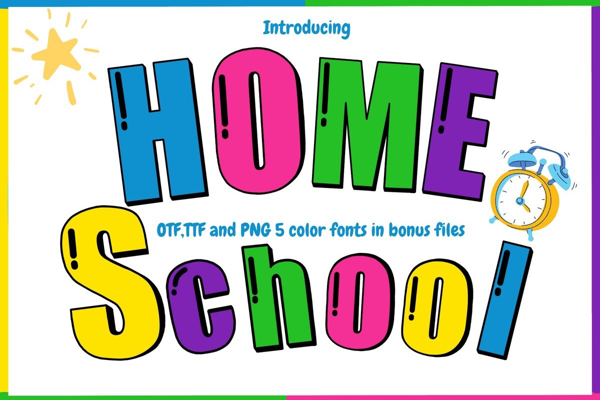 폰트 Home School