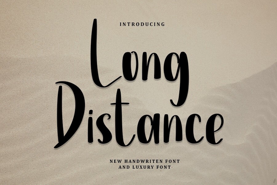 폰트 Long Distance