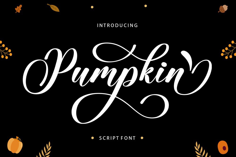 폰트 Pumpkin Script