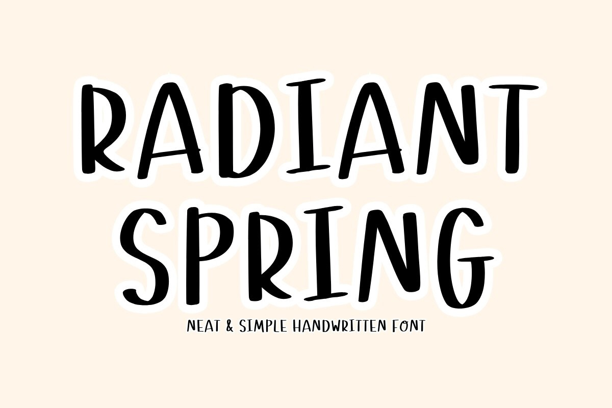 폰트 Radiant Spring