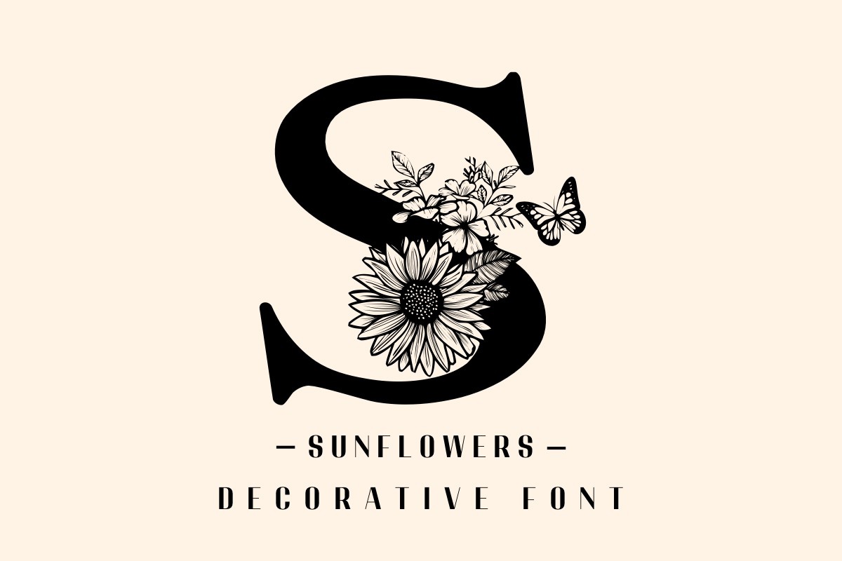 폰트 Sunflowers