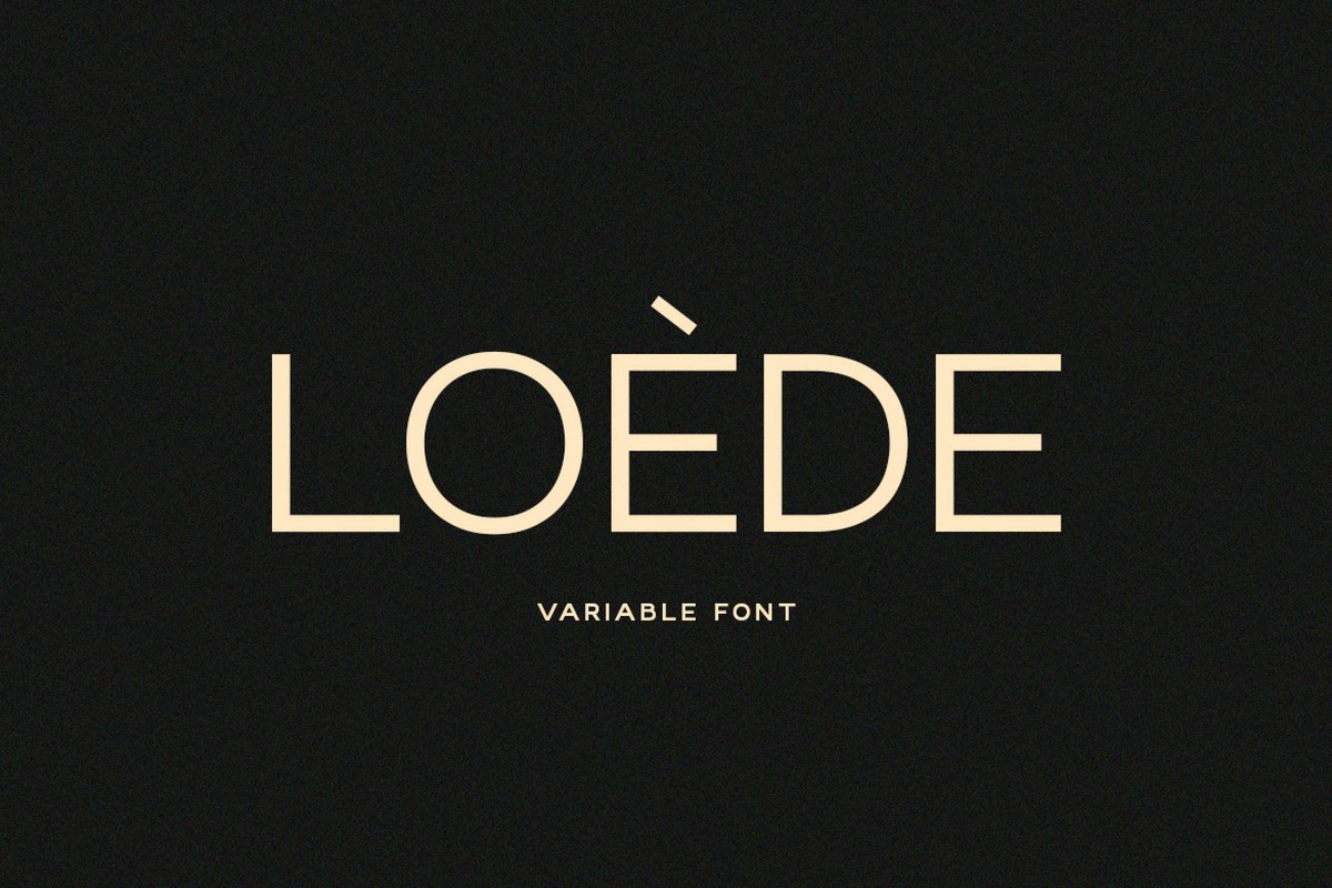폰트 Loede