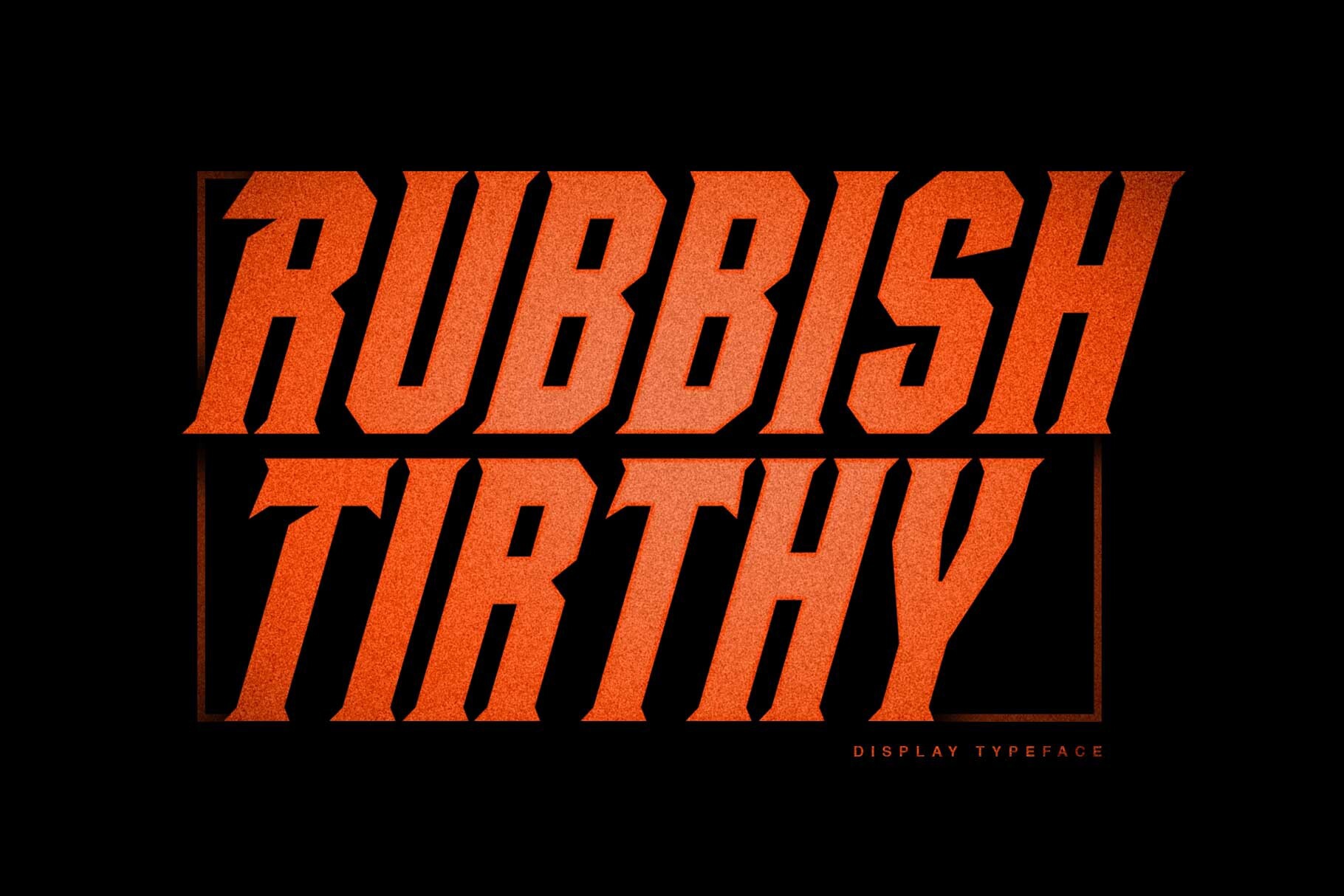 폰트 Rubbish Tirthy