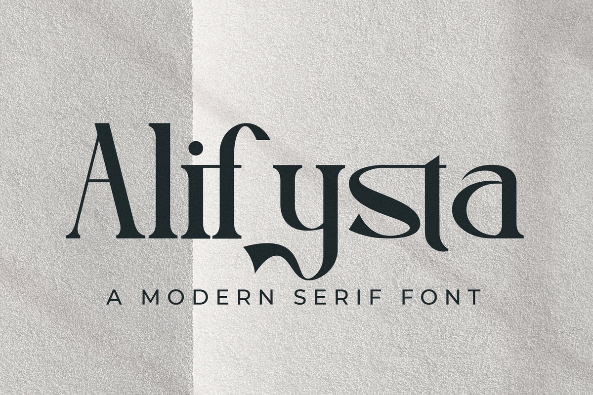 폰트 Alifysta